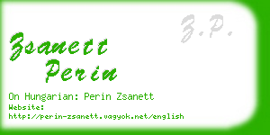 zsanett perin business card